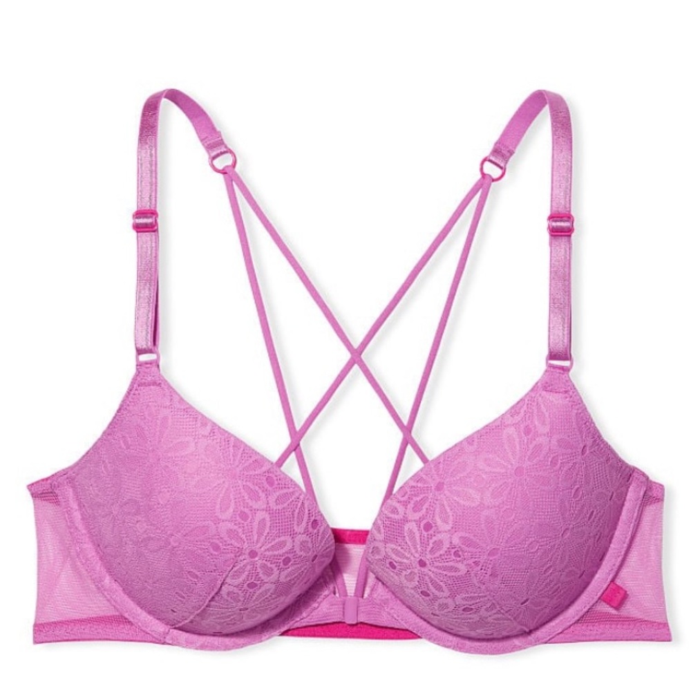 VICTORIA'S SECRET Sexy Tee Strappy Back Push-Up Bra 36D